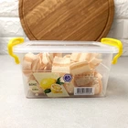 Пластиковий бокс для зберігання їжі 0.85 л з кришкою Народний продукт