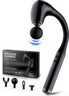 Перкуссионный ручной массажер для спины и тела с 5 скоростями JA-G4-Black