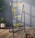 Стойка для одежды и обуви одинарная Casa Si Garment Rack Bamboo Black