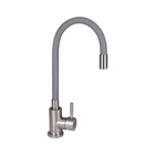 Смеситель для кухни Lidz Aria 015F3 серый с гибким изливом U-образный (LDARI015F3GRE43363)