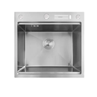 Мийка Mixxus MH5050 NANO-SILVER (3.0/0.8) з н.ст. зі сходинкою для суш., з підст. під ножі (нерж.)