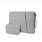 Чехол-сумка для ноутбука макбука MacBook Air/Pro M1 M2 13.3"-14"с сумочкой для зарядки, мышки и телефона Серый
