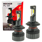 Автомобильные светодиодные LED лампы в фару головного света Decker LED H7 6000K 12000Lm PL-07 9-32V 60W