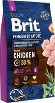 Сухий корм Brit Premium Adult S для дорослих собак дрібних порід зі смаком курки