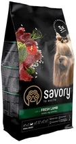 Сухой корм для собак малых пород Savory со свежим мясом ягненка