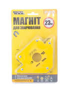 Тримач магнітний для зварювання Mastertool 23 кг трапеція (81-0223) жовтий