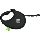 Поводок-рулетка для собак WAUDOG R-leash с контейнером для пакетов, светоотражающая лента, черный, размер S, до 12 кг, 3 м (26271)