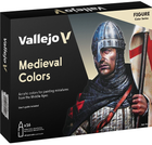 Zestaw farb akrylowych Vallejo Model Color 70.142 Medieval Colors 16 x 18 ml (8429551701426)