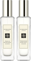 Набір для жінок Jo Malone Peony & Blush Suede Одеколон 30 мл + Wood Sage & Sea Salt Одеколон 30 мл (690251081387)