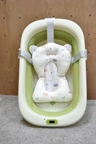 Ванна дитяча складна з матрацом і термометром Bimbo, green 60530