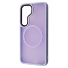 Матовый Ударостойкий чехол WAVE Matte Insane Case with Magnetic Ring Samsung Galaxy S25 light purple