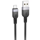 Кабель зарядки Hoco X109 USB to MicroUSB (2.4А) (3M) універсальний для синхронізації для швидкої зарядки телефона/смартфона Чорний
