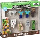 Набір фігурок Mojang Minecraft 3D Erasers DeluxeBox A 3.8 cm (7290120510944)