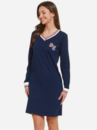 Koszula nocna damska bawełniana Doctor Nap Nightshirt TM.4534 XL Granatowa (5902701184193)