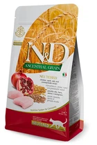 Сухий корм для кішок Farmina N&D Ancestral Grain Cat Adult Neutered Chicken & Pomegranate для стерилізованих з куркою та гранатом