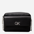 Сумка крос-боді через плече жіноча маленька Calvin Klein K60K613089-BEH Чорна (8721107067957)