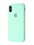 Чехол Premium Silicone Case Full для iPhone X/Xs marine green