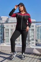 Спортивный костюм 598280 Черный-бордовый 62-64