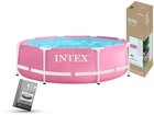 Бассейн каркасный Intex 28290 Metal Frame Размер 244х76 см объем 2843 лит Розовый