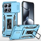 Удароміцний чохол Camshield Army Ring для Xiaomi 14T Блакитний / Light Blue Без бренду