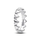 Серебряное кольцо Pandora Ряд сердец 193427C00 54