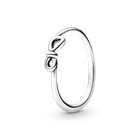 Серебряное кольцо "Бесконечность" 58