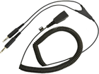 Kabel Jabra QD do 2 x 3.5 mm mini-Jack spiral 0.5-2 m Black (8734-599)