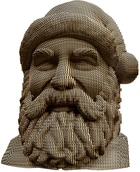 Картонный 3D пазл-конструктор Cartonic 3D Puzzle Santa Claus (CARTSANTA)