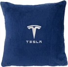 Подушка декоративная Evatech Tesla Синяя с вышивкой 35х35 см (MPCSSLV040)