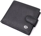 Гаманець чоловічий шкіряний з монетницею ST Leather Чорний 42635