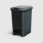 Мусорное ведро с крышкой и педалью MVM BIN-01 45L ANTHRACITE