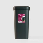 Мусорное ведро с крышкой MVM BIN-04 15L ANTHRACITE