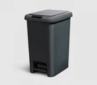 Мусорное ведро с крышкой и педалью MVM BIN-01 30L ANTHRACITE