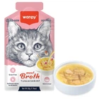 Влажный корм для кошек Wanpy Meat Broths Tuna & Shrimp суп с тунцом и креветками 50 г