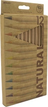 Олівці кольорові Marco Natural-Cedarlite Jumbo зі стругачкою 12 кольорів (6400-12СВ) (6951572903203)