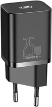 Зарядний пристрій Baseus Super Si Quick Charger 1C 25W Black (CCSP020101)