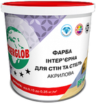 Краска интерьерная акриловая Anserglob для стен и потолков, 14 кг