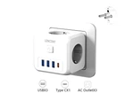 Сетевой фильтр тройник LENCENT PA037EU 7 в 1 с выключателем + 3 USB/1TYPE-C