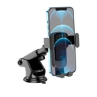 Тримач для телефону Hoco CA104 в машину на панель/лобове скло Black