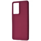 Чехол противоударный силиконовый WAVE Premium Full Silicone Cover для Samsung Galaxy S21 Ultra (G998B) plum