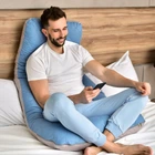 Подушка П-подобная IDEIA 140х75х20 см U-shape для беременных, реабилитации и повседневного комфорта