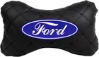 Подушка на подголовник EVAtech ECO 27 х 16 см Ford Черная с черной нитью (SPCRBBV010)