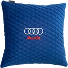 Подушка EVAtech 40 х 40 см Audi Голубая с голубой нитью (SPBALMRLLV003)