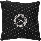 Подушка EVAtech 30 х 30 см Mercedes-Benz Черная с белой нитью (SPSALMRBWV016)