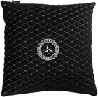 Подушка EVAtech 40 х 40 см Mercedes-Benz Чорна з білою ниткою (SPBALMRBWV016)
