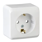 Розетка Schneider Electric Prima з заземленням і захисними шторками біла WDE001080