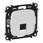 Legrand Лицьова панель розетки RJ11 / RJ45 Білий Valena Allure 755415