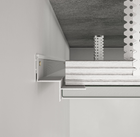 Профіль тіньового шва 20 мм для LED ProfiLuxe SVT-202B (2500 мм) Чорний