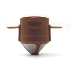 Пуровер/воронка/фільтр Semi Coffee Maker многоразовая, Brown для ручного заварювання кави