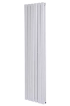 Дизайнерский вертикальный радиатор отопления ARTTIDESIGN Livorno II 6/1200/408/50 белый матовый LV II.6.120.40.5.W